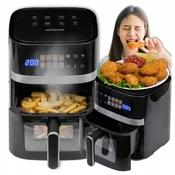 Cvrtnik na vroč zrak 6 l/1600 W, zaslon na dotik, 8 programov