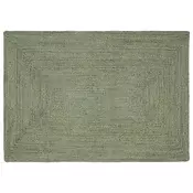 Preproge za površine Pravokotna Olivno zelena 120 x 170 cm Juta