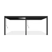 Bioklimatska pergola Antares — Stenska/3 x 6/Antracit/Ročni