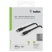 BELKIN Kabel iz USB-C v Lightning Belkin CAA004BT2MBK 2 m Črna