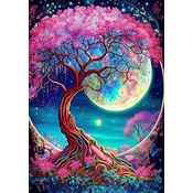 shumee Ob_L_49 - Diamantna slika - 30x40 - Narava, Drevo