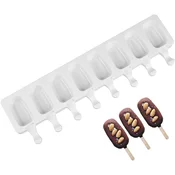 Dardanar 2 kosa modelčkov za sladoled, silikonski modelčki za sladoled, komplet modelčkov za popsicle, komplet modelčkov za sladoled, modelček za sladoled DIY, (21199725)