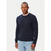 Tommy Jeans Pulover Essential DM0DM22853 Mornarsko modra Slim Fit