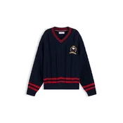 TOMMY HILFIGER Pulover Peanuts marine/rdeča