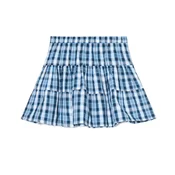 Cropp - Karirana mini suknja - navy
