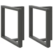 Vidaxl Noge za jedilno mizo v obliki črke T, 2 kosa, antracitne, 80x35x(72-73) cm, jeklo