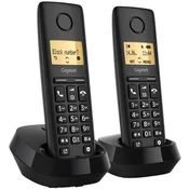 Gigaset Telefon Pure 100 DUO, Dvije slušalice, Crni