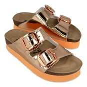 GRUBIN Ženske papuce sa platformom Castellon 1563600, Rose-gold boje