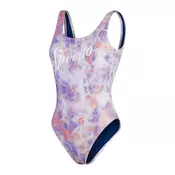 Speedo DEEP UBK PRT 1PC AF, ženski kupaci kostim jednodjelni, ljubicasta 80031341