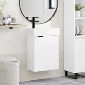 vidaXL vidaXL Kopalniška omarica s tapo Bela 45,5 x 22,5 x 84 cm, (5000245479)