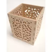 Okrasna škatlica za svinčnike (leseni proizvodi za decoupage)