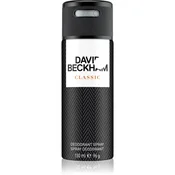 DAVID BECKHAM deodorant v spreju brez aluminija za moške Classic, 150ml