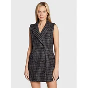 Glamorous Džemper haljina CK6798 Crna Regular Fit