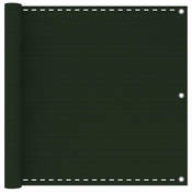 Balkonski zastor tamnozeleni 90 x 500 cm HDPE
