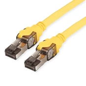 ROLINE Roline 21.15.1862 RJ45 omrežni kabel\, Patch kabel CAT 8.1 S/FTP 2.00 m rumena  1 kos, (20421028)