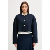 Tommy Hilfiger Suknjič WW0WW46519 Mornarsko modra Relaxed Fit
