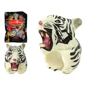 slomart LEAN TOYS prstan na roki - Edukacijske živali, beli tiger