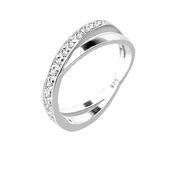 ELLI Prstan srebrna/transparentna