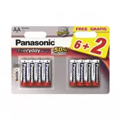 PANASONIC baterije LR6EPS8BW -AA 8kom Alkaline Everyday Power