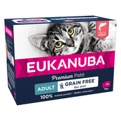 20 + 4 gratis! Eukanuba Adult Grain Free 24 x 85 g - Losos