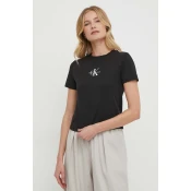 CALVIN KLEIN SHORT SLEEVE T-SHIRT WOMEN BLACK