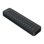 Orico Hub CT2U3-13AB s 13 priključki USB-A - črn