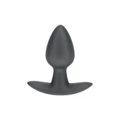 Gardj Europe Gladki silikonski analni čep – majhen – 2,6/6,5 cm – barva gunmetal