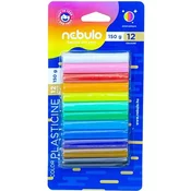 Nebulo: Barvita plastelin set 12 kosov, 150 g