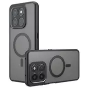 Hibridni ovitek PureFrost MagSafe za Honor 400/400 Smart/X7d 4G/X7d 5G - black