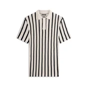TOMMY HILFIGER Majica ecru/črna