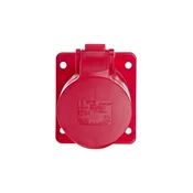 PCE Kotna vtičnica 16A 5P 400V /75x85/ rdeča IP44 415-6F87