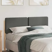 Tapecirani uzglavlje s uzglavljem Smeda i svijetlosiva 120 cm