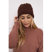 marka niezdefiniowana Cap with fleece Roma Bis K235 brown