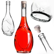 KADAX Steklenica Icona 500 ml za vino, likerje in sokove s pluto