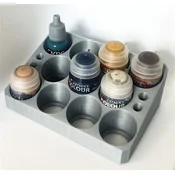 Paint and brush stand for Warhammer
