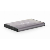 NEW GEMBIRD HDD/SSD OHIŠJE USB 3.0 2,5 SATA, BRUŠENI ALUMINIJ, SVETLO SIVA