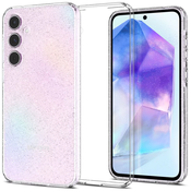 Spigen Liquid Crystal Glitter, crystal quartz - Samsung Galaxy A55 (ACS07538)
