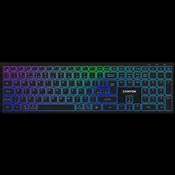 CANYON keyboard HKB-W11 UK/US RGB Dual Mode Wireless Black