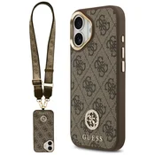 Guess GUESS OVITEK 4G S STRASS LOGOM IN VELIKIM PAŠČKOM ZA IPHONE 17 MAGSAFE KOVINSKI
