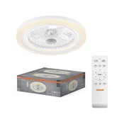 Osram - LED prigušiva svetiljka sa ventilatorom SOLANO LED/26W/230V 3000/4000/6500K + daljinski upravljač
