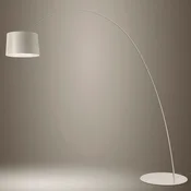 Foscarini Twiggy MyLight LED-stoječa svetilka CCT greige - Dnevna soba/jedilnica - Dizajn - sivo-bež (krem) - Plastika