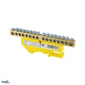 Schelinger priključna sponka za DIN letev 35 mm, 125 A, 6 mm2, rumena BM-A18-TBI-8X12-16P-ZO
