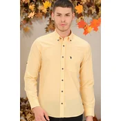 G771 DEWBERRY MENS SHIRT-PLAIN YELLOW
