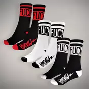 Nogavice (set 3 pari) HYRAW - FUCK X3 - 262SCK01