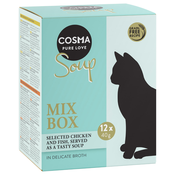 Ekonomicno pakiranje Cosma Soup 24 x 40 g - Mješovito pakiranje 1 (4 vrste)