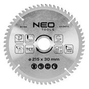 shumee Krožni žagin list Widia, 215 x 30 mm, 60 zob, za aluminij