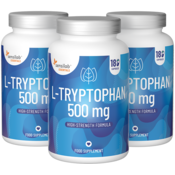 Essentials L-triptofan, visok odmerek - vegansko, 540 kapsul