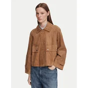 Weekend Max Mara Usnjena jakna Abito 2625446061 Rjava Regular Fit