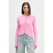 Tommy Jeans Pletena jopica DW0DW20976 Roza Regular Fit