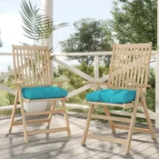 Vidaxl vidaXL Blazina iz palet, turkizna, 60x60x12 cm, blago
